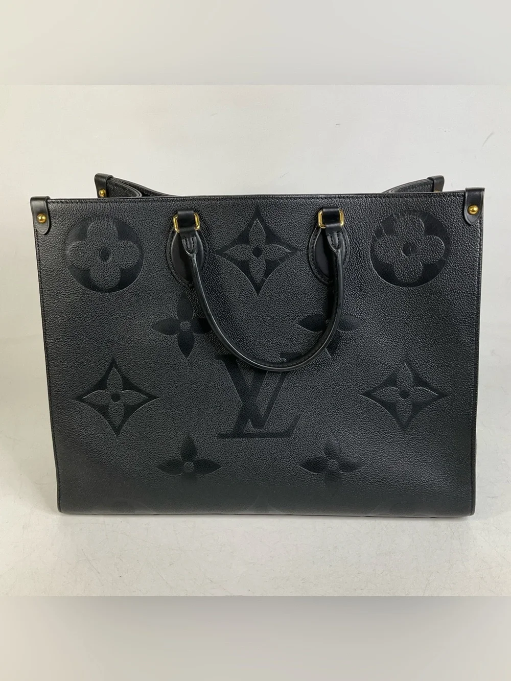 Louis Vuitton OnTheGo GM Monogram Empreinte Black Leather Tote